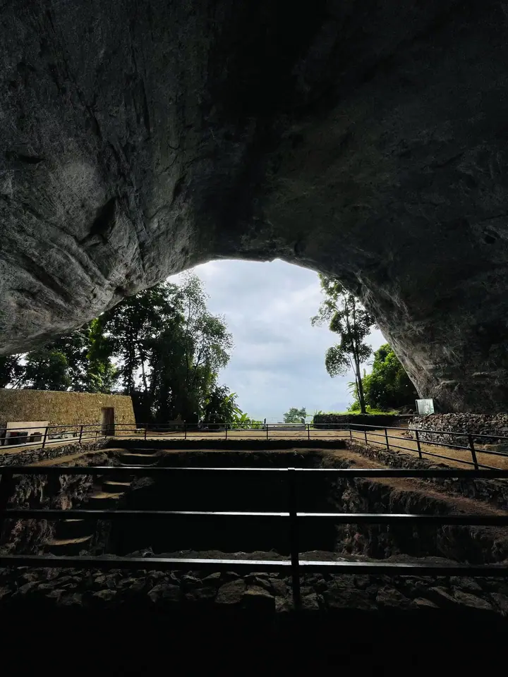 A cave on a forest trail, Sri Lanka