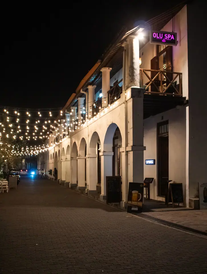 Galle Fort at night, Sri Lanka