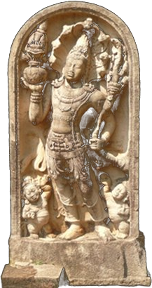 A muragala guardian stone carving